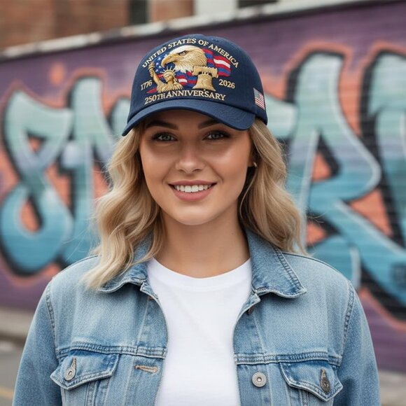 Vintage Retro Baseball Cap Adjustable Patriotic Hat Classic Style Fashion - Picture 6 of 7